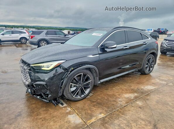 3PCAJ5K39NF100581 2022 INFINITI QX55 Черный Передняя левая четверть