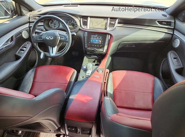 3PCAJ5LR1PF103528 2023 INFINITI QX55 Blue წინა პანელის ხედი
