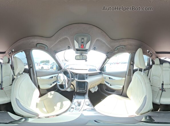 3PCAJ5M10KF100900 2019 INFINITI QX50 White Սալոնի 360 աստիճան տեսք