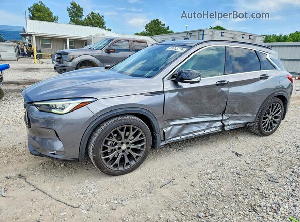 3PCAJ5M10LF101210 2020 INFINITI QX50 Серый Передняя левая четверть