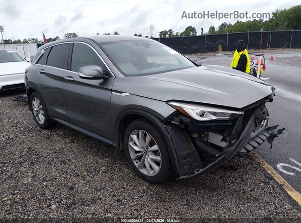 3PCAJ5M11KF107032 2019 INFINITI QX50 Серый Передняя правая четверть