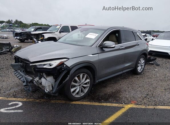 3PCAJ5M11KF107032 2019 INFINITI QX50 Серый Передняя левая четверть
