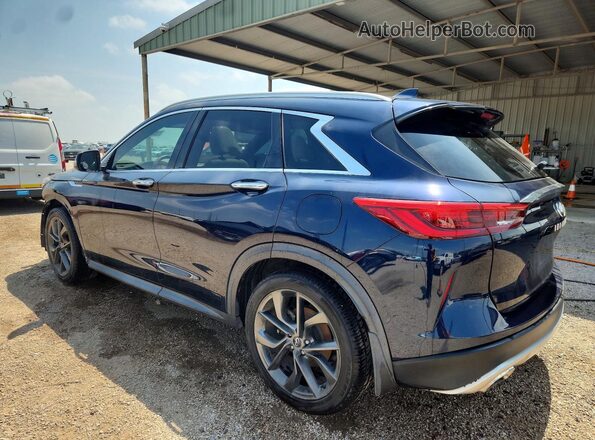 3PCAJ5M12KF109940 2019 INFINITI QX50 Blue უკანა მარცხენა