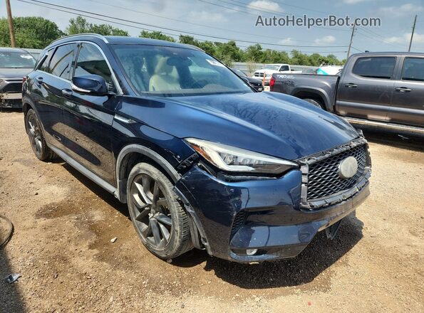 3PCAJ5M12KF109940 2019 INFINITI QX50 Blue სალონის 360-გრადუსიანი ხედი