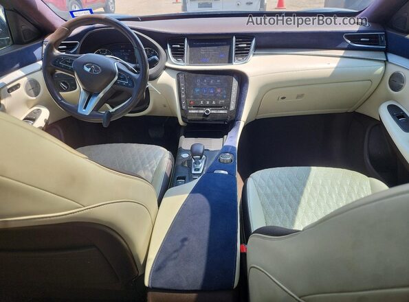 3PCAJ5M12KF109940 2019 INFINITI QX50 Blue წინა პანელის ხედი