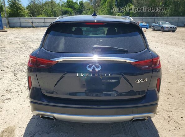 3PCAJ5M12KF135857 2019 INFINITI QX50 Синий Вид сзади