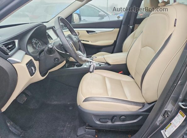 3PCAJ5M14KF102553 2019 INFINITI QX50 Charcoal Вид салону спереду