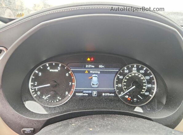 3PCAJ5M14KF102553 2019 INFINITI QX50 Charcoal Вид щитка приладів