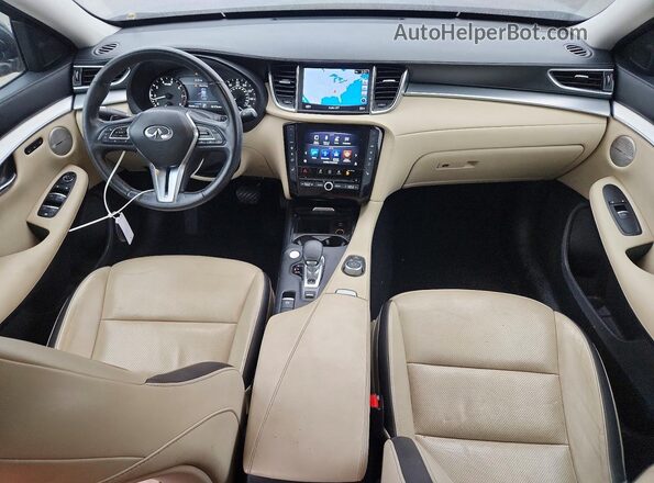 3PCAJ5M14KF102553 2019 INFINITI QX50 Charcoal Вид панелі приладів