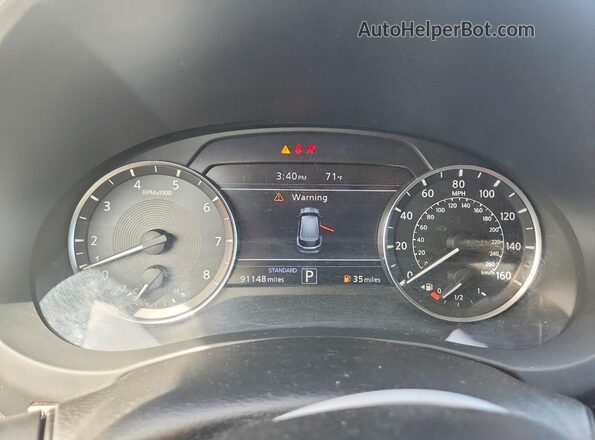 3PCAJ5M16KF106880 2019 INFINITI QX50 Коричневый Вид щитка приборов
