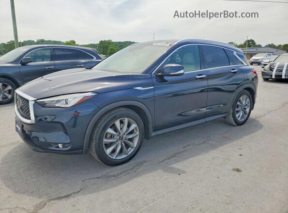 3PCAJ5M17LF118554 2020 INFINITI QX50 Синий Передняя левая четверть
