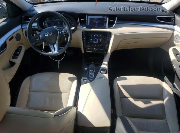 3PCAJ5M30KF101353 2019 INFINITI QX50 Серебряный Вид панели приборов