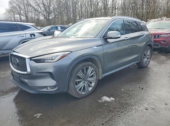 3PCAJ5M30KF104544 2019 INFINITI QX50 Серый Передняя левая четверть