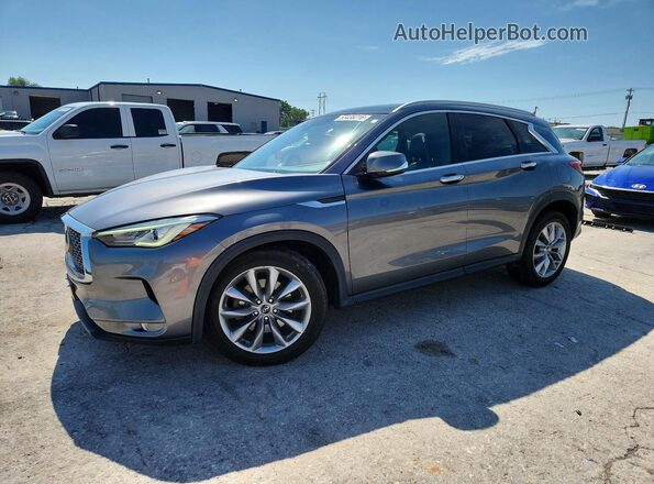 3PCAJ5M30KF143540 2019 INFINITI QX50 Серый Передняя левая четверть