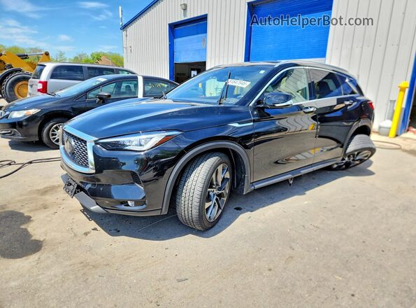 3PCAJ5M31KF103757 2019 INFINITI QX50 Черный Передняя левая четверть