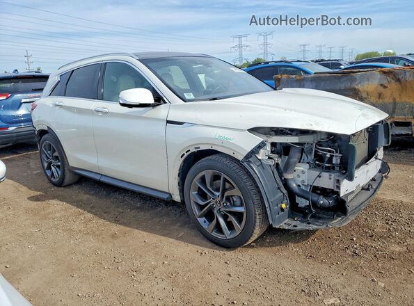 3PCAJ5M31KF122681 2019 INFINITI QX50 White Przód prawy