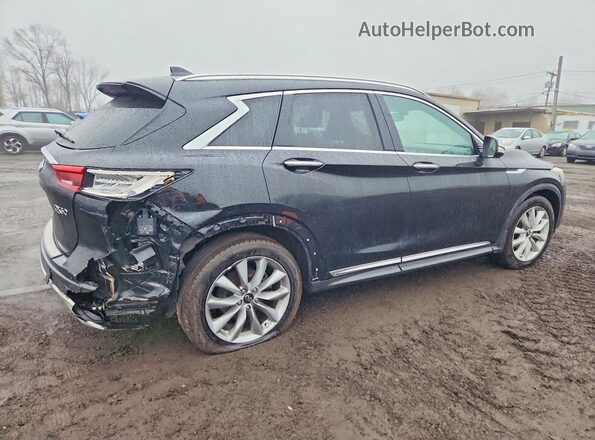 3PCAJ5M32KF100494 2019 INFINITI QX50 Черный Задняя правая четверть