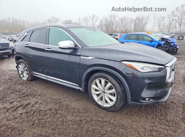 3PCAJ5M32KF100494 2019 INFINITI QX50 Черный Передняя правая четверть