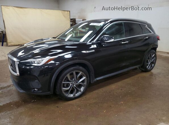 3PCAJ5M32KF104710 2019 INFINITI QX50 Черный Передняя левая четверть