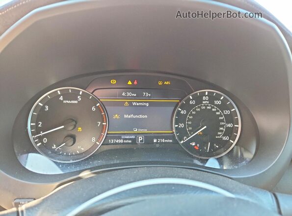 3PCAJ5M32KF105291 2019 INFINITI QX50 White Widok zestawu wskaźników