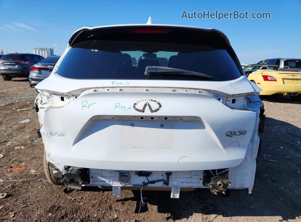 3PCAJ5M32KF105291 2019 INFINITI QX50 White Widok z tyłu