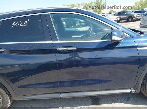 3PCAJ5M32KF127999 2019 INFINITI QX50 Синий Вид задней части салона