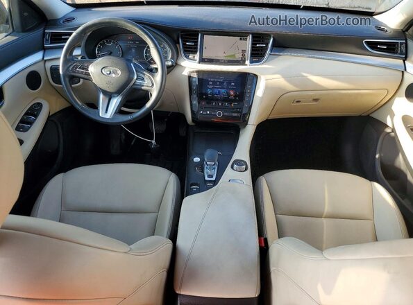 3PCAJ5M33LF117550 2020 INFINITI QX50 Blue Вид панелі приладів