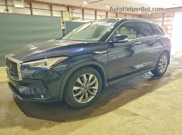 3PCAJ5M33LF117550 2020 INFINITI QX50 Blue Передня ліва чверть