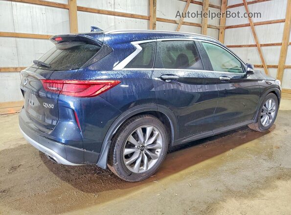 3PCAJ5M33LF117550 2020 INFINITI QX50 Blue Задня права чверть