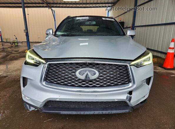 3PCAJ5M34KF105938 2019 INFINITI QX50 Silver Widok z przodu
