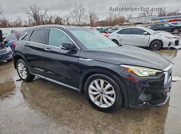 3PCAJ5M34KF106782 2019 INFINITI QX50 Черный Передняя правая четверть