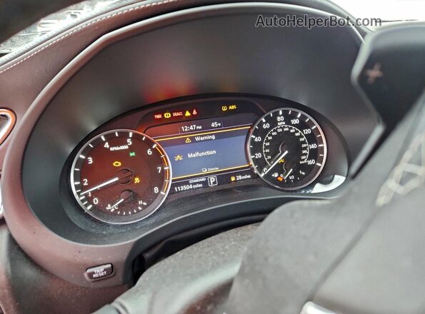 3PCAJ5M34KF106782 2019 INFINITI QX50 Черный Вид щитка приборов