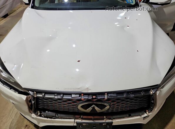 3PCAJ5M35KF147289 2019 INFINITI QX50 White Vista del compartimento del motor