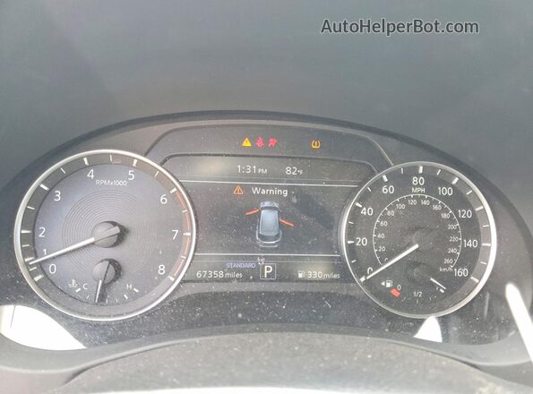 3PCAJ5M35LF111653 2020 INFINITI QX50 Black Вид щитка приладів