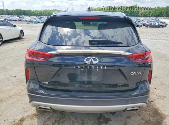 3PCAJ5M35LF111653 2020 INFINITI QX50 Black Вид ззаду