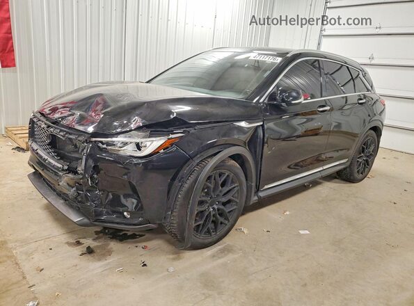 3PCAJ5M36KF131764 2019 INFINITI QX50 Черный Передняя левая четверть