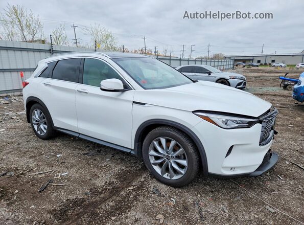 3PCAJ5M38KF137694 2019 INFINITI QX50 Белый Передняя правая четверть