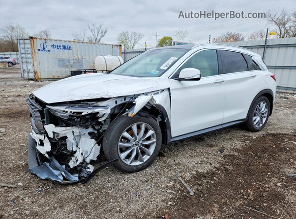3PCAJ5M38KF137694 2019 INFINITI QX50 Белый Передняя левая четверть