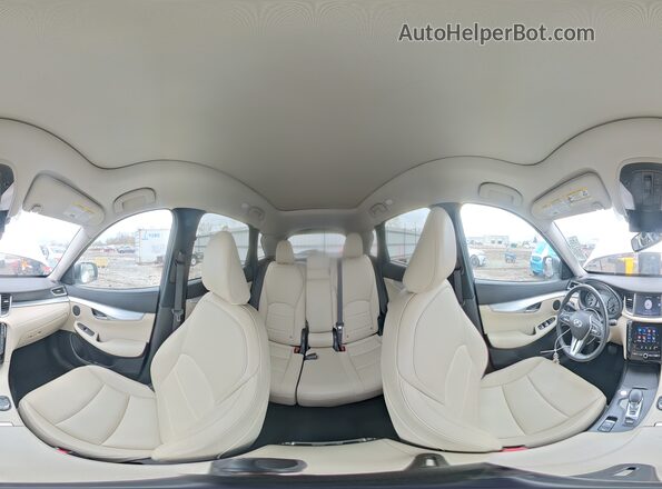 3PCAJ5M38KF137694 2019 INFINITI QX50 Белый Панорамный вид салона 360°