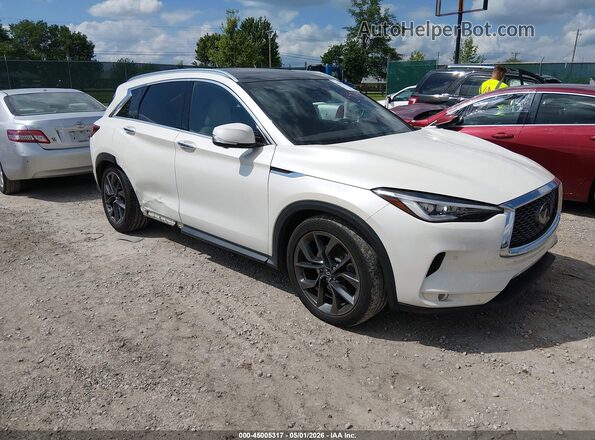 3PCAJ5M38KF138604 2019 INFINITI QX50 Белый Передняя правая четверть