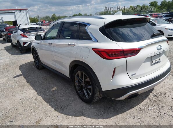 3PCAJ5M38KF138604 2019 INFINITI QX50 Белый Задняя левая четверть