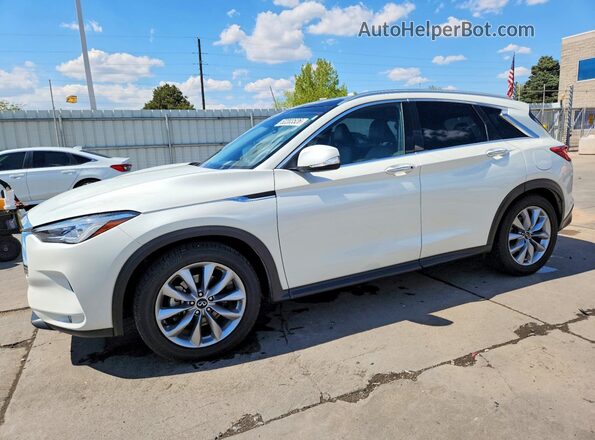 3PCAJ5M38LF104700 2020 INFINITI QX50 Белый Передняя левая четверть