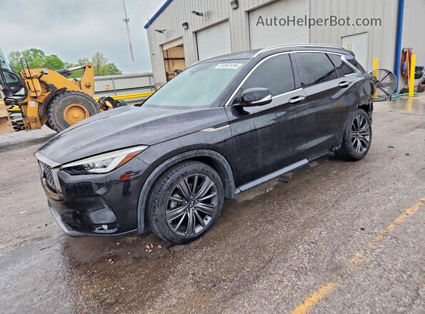 3PCAJ5M38LF106642 2020 INFINITI QX50 Черный Передняя левая четверть