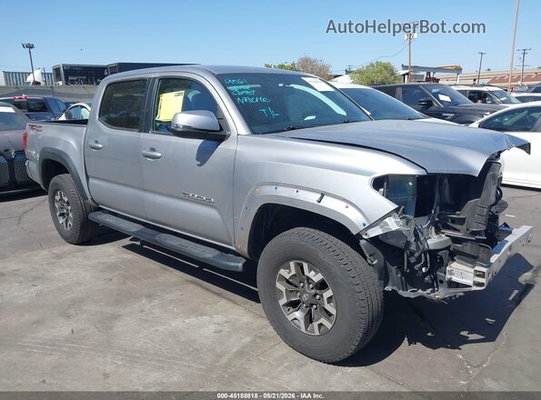 3TMAZ5CN5HM035947 2017 TOYOTA TACOMA Серебряный Передняя правая четверть