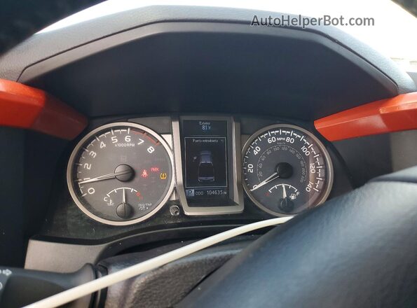 3TMAZ5CN8JM075977 2018 TOYOTA TACOMA Orange ხელსაწყოთა პანელის ხედი