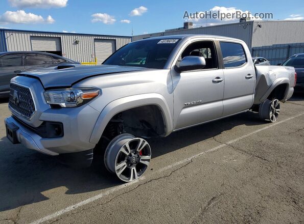 3TMBZ5DN2KM023071 2019 TOYOTA TACOMA Silver წინა მარცხენა ხედი სამი მეოთხედიდან