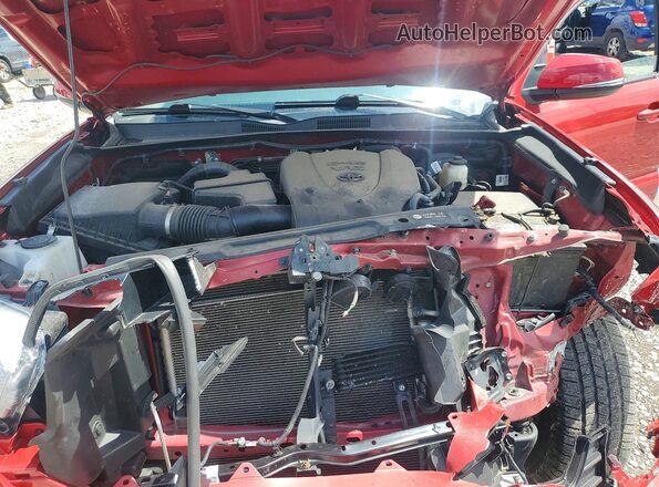 3TMCZ5AN0HM107763 2017 TOYOTA TACOMA Red Widok wnętrza z tyłu