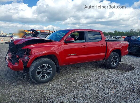 3TMCZ5AN0HM107763 2017 TOYOTA TACOMA Red Przód lewy