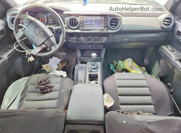 3TMCZ5AN2LM349396 2020 TOYOTA TACOMA Gray Widok deski rozdzielczej
