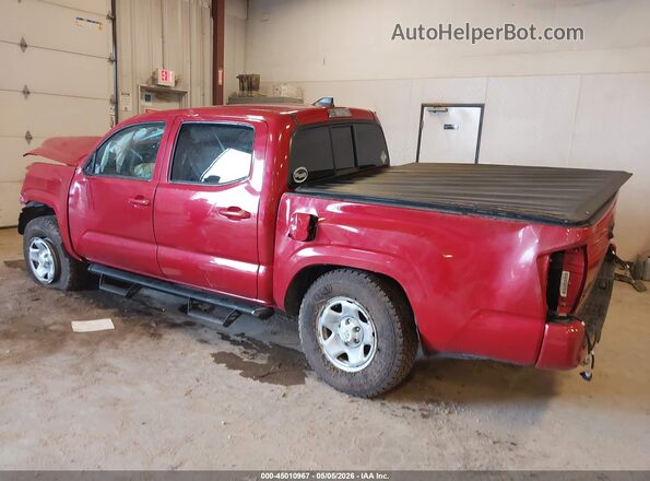 3TMCZ5AN2MM398552 2021 TOYOTA TACOMA Красный Задняя левая четверть